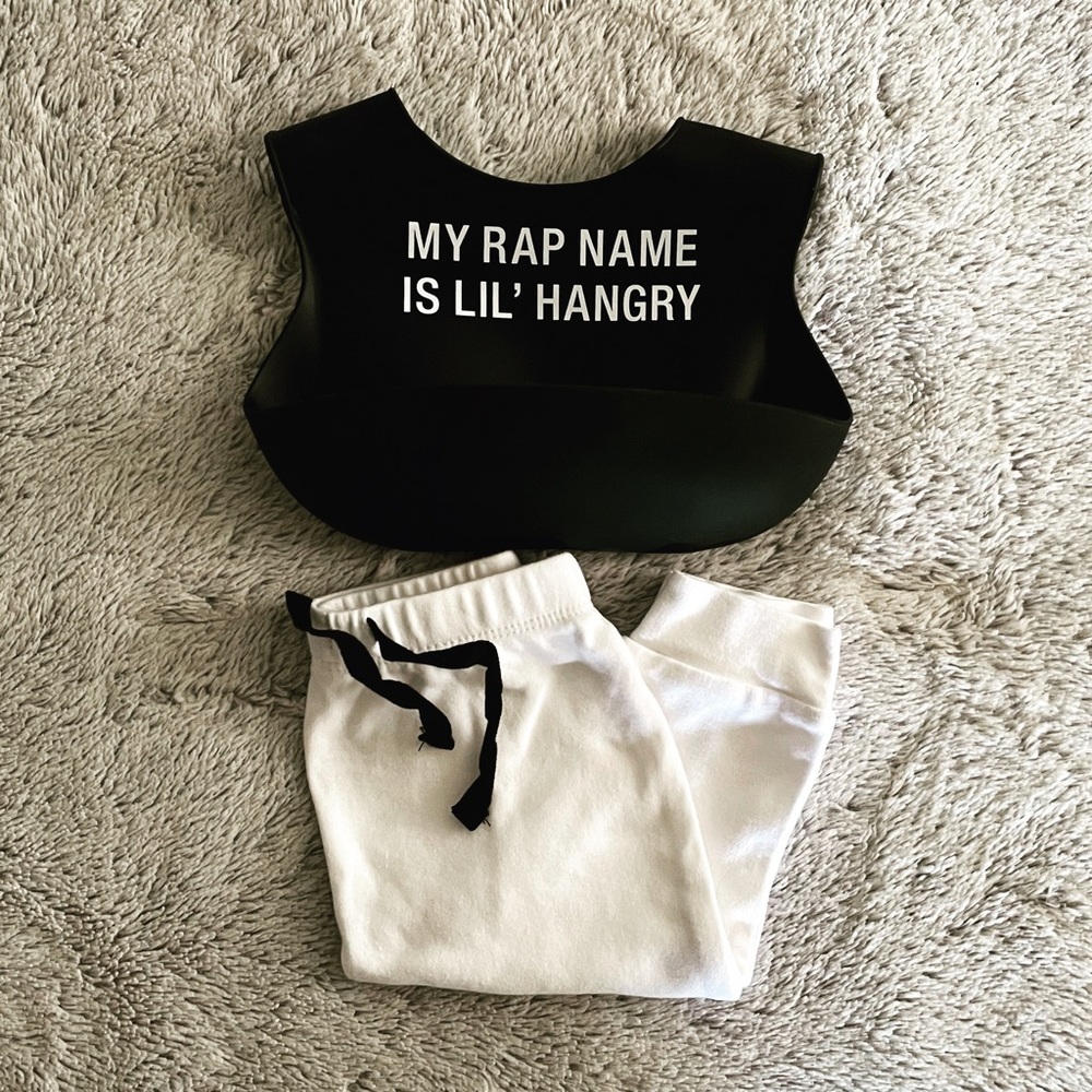 “My Rap name is Lil’Hangry” Bib